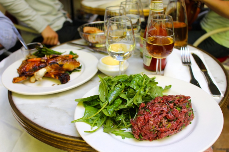 Lunch at 'Hotel Amour' including my first beef tartare