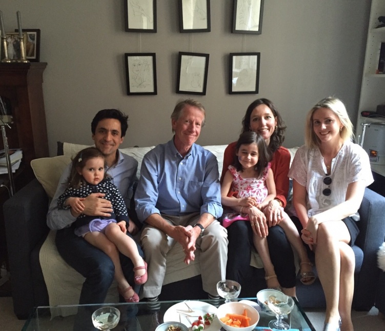 Family reunion with Dad's cousin's daughter and French husband, plus their two petites filles